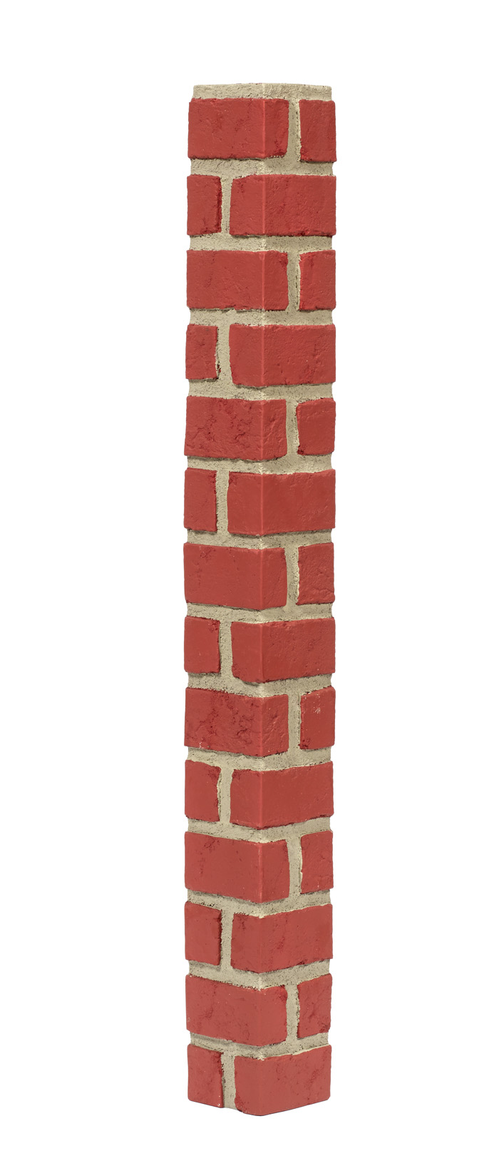 Brick Antique Corner - Red Gray Grout